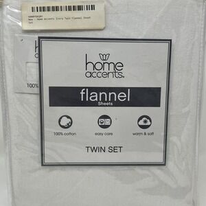 Twin Flannel Sheet Set Ivory 100% Cotton Soft Warm Cozy Winter Bedding Beige NEW